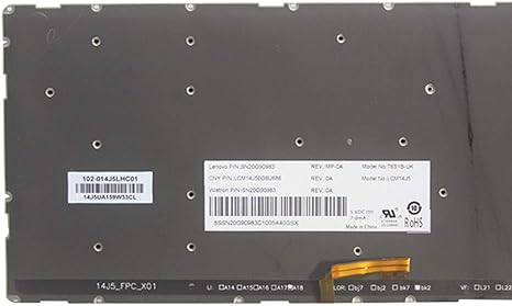 Lenovo Yoga 500-15ISK Laptop Replacement Keyboard (Also Works With Lenovo Yoga 500-15, 500-15IBD) - Image 2