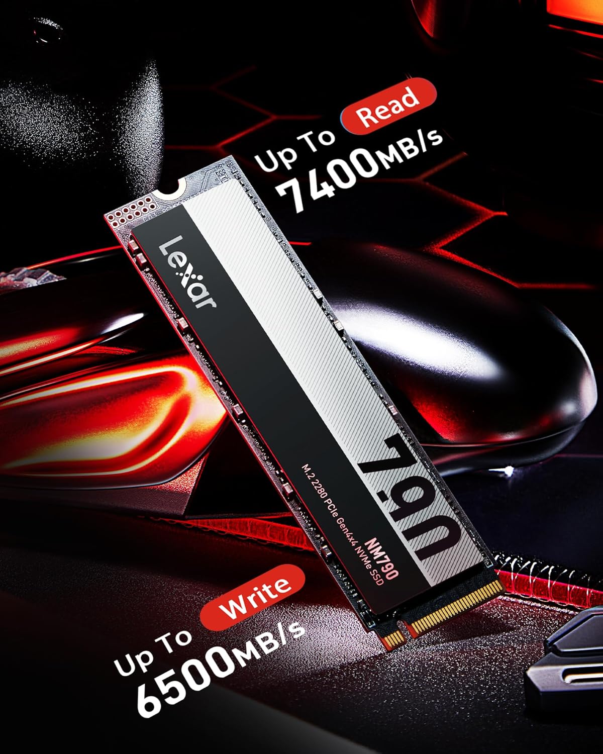 Lexar LNM790 2TB M.2 NVMe Internal SSD – PCIe Gen4x4, High-Speed Storage for Gaming & Performance PCs - Image 3