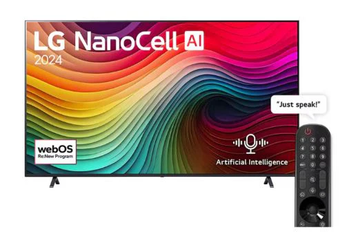 LG 55NANO84T6A 55" NanoCell 4K Smart LED TV – vibrant NanoCell colors, 4K HDR clarity, and AI-powered performance with webOS