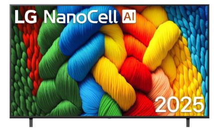 LG 75NANO80T6A 75" NanoCell 4K Smart LED TV – Vibrant NanoCell Colors, AI Sound, HDR, webOS Smart Streaming