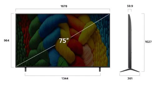 LG 75NANO80T6A 75" NanoCell 4K Smart LED TV – Vibrant NanoCell Colors, AI Sound, HDR, webOS Smart Streaming - Image 3