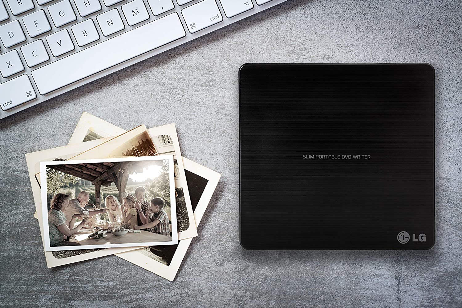 LG Electronics 8X USB 2.0 Super Multi Ultra Slim Portable DVD Rewriter External Drive with M-DISC Support for PC and Mac (B00C2AMK2M) - Image 2