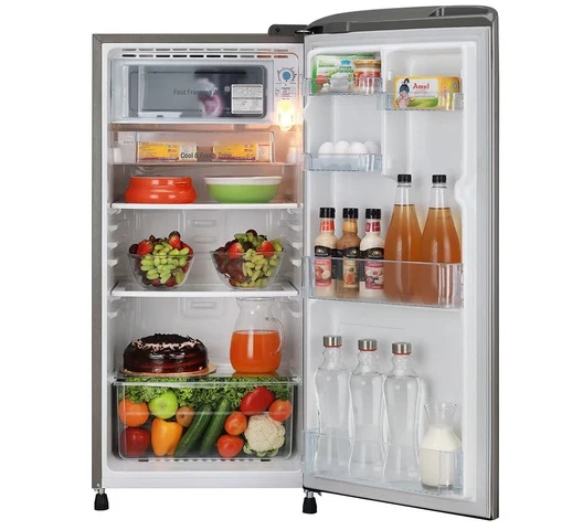 LG GL-B201SLLB 180L Single Door Fridge – Direct Cool Technology, Smart Inverter Compressor & Toughened Glass Shelves - Image 3
