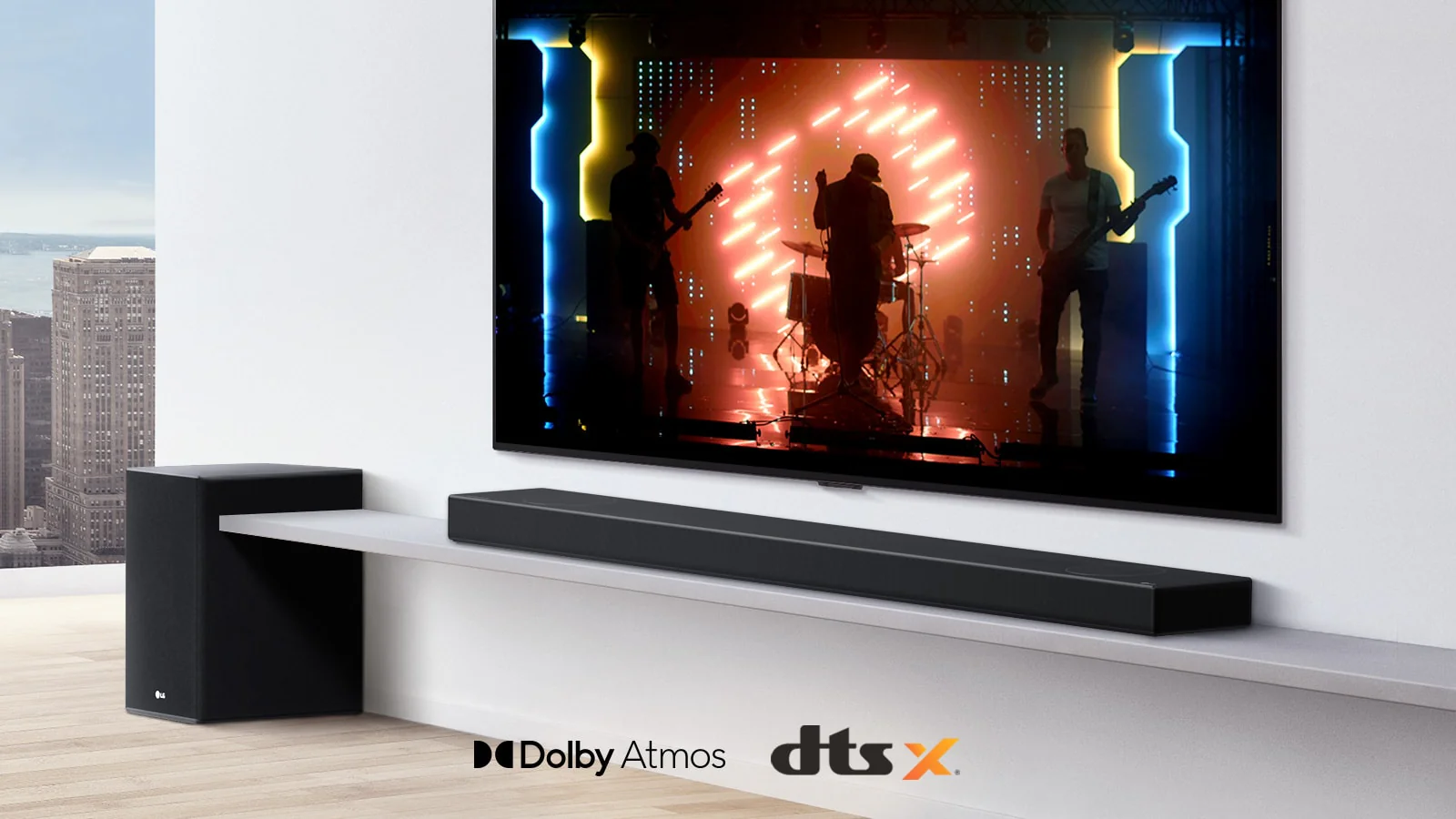 LG SN4 Sound Bar Subwoofer - 300W, Dolby Audio - Image 2