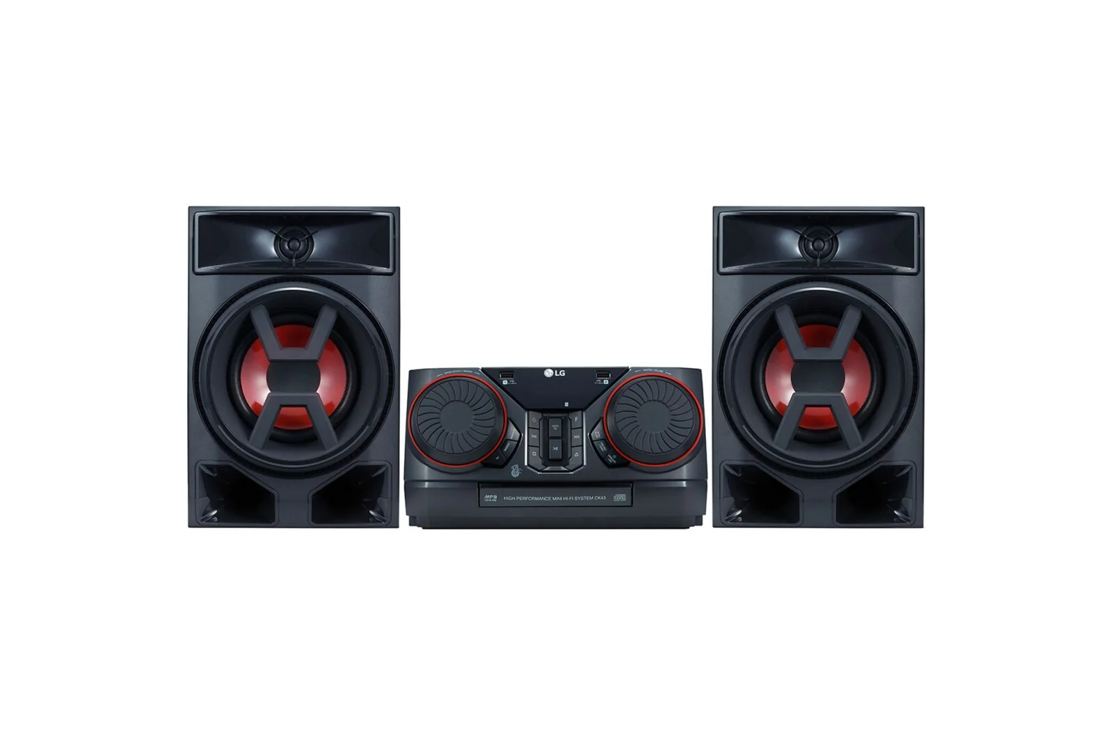 LG XBOOM (CK43) 300W 2CH Sound System With FM Radio, Multiple Bluetooth