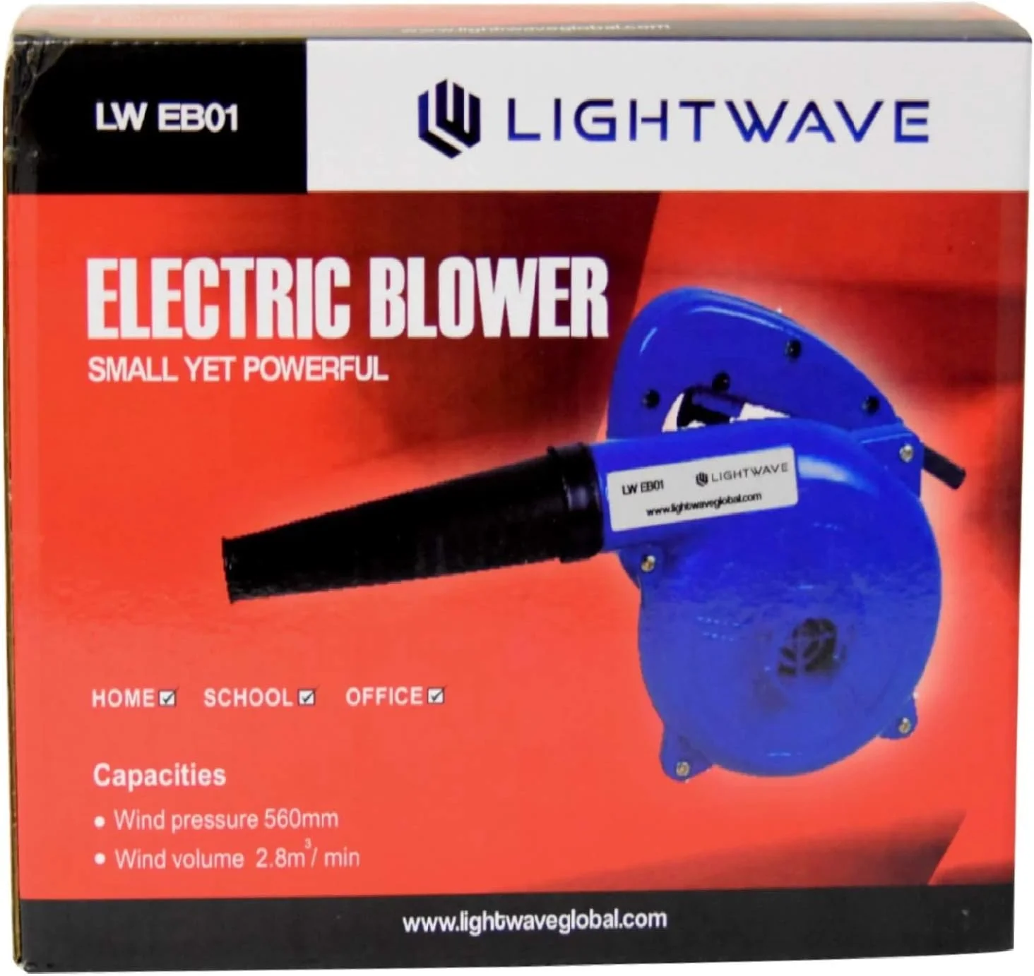 Light Wave LW-EB01 Corded, Handheld Electric Blower for Cleaning Electric Devices - 600W - Image 3