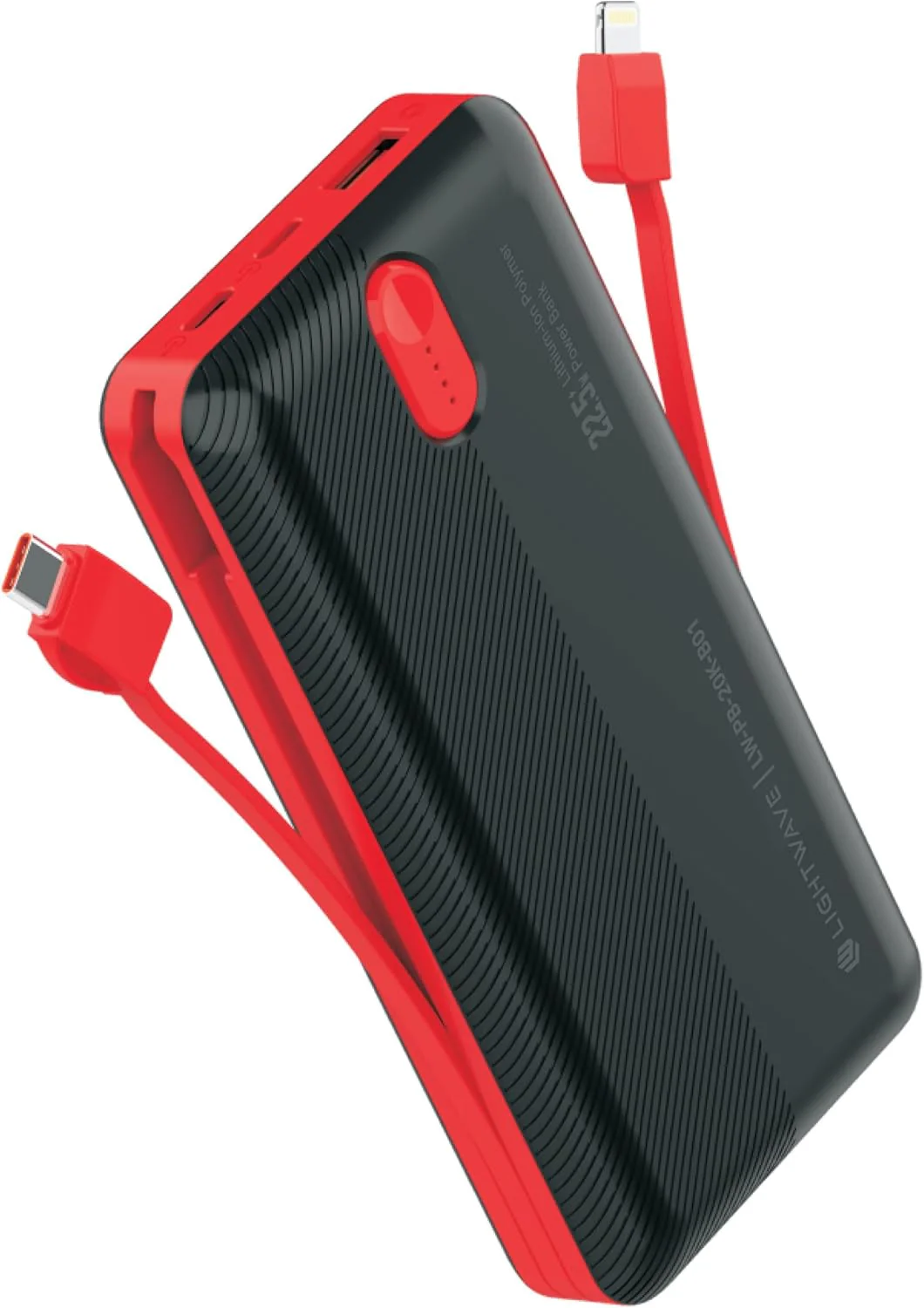 Lightwave 20000mAh Mobile Power Bank - USB-C1, USB-C2, A1, A2 (LW-PB-20K-B01)