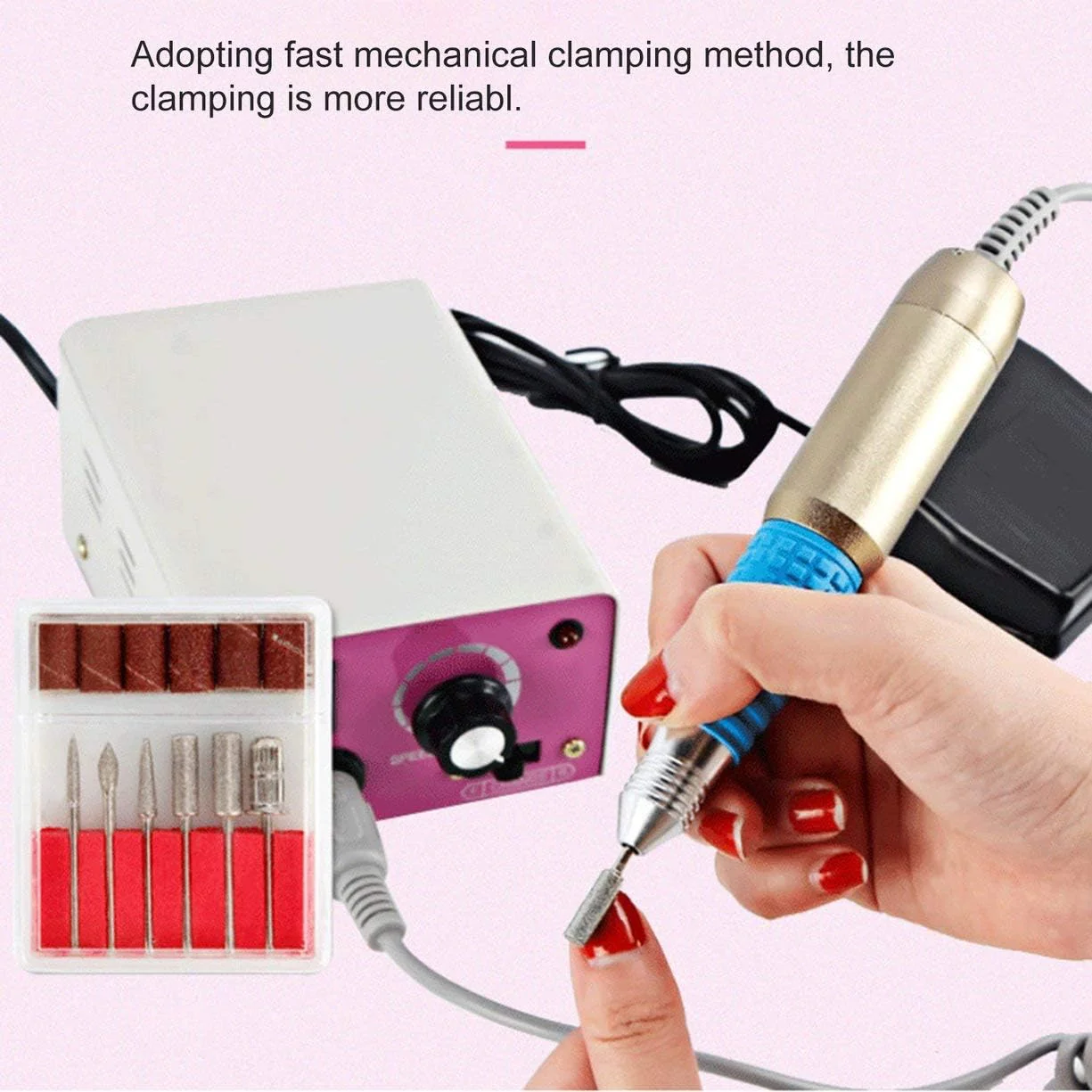 Lina MM-25000 25,000 RPM Professional Manicure & Pedicure Nail Drill –  Electric E-File for Salon & Home Use - Image 2