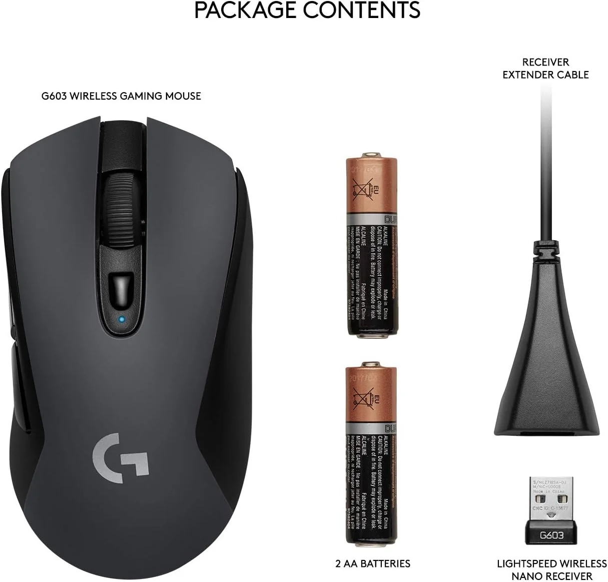 Logitech G G603 Lightspeed Wireless Gaming Mouse - Image 4