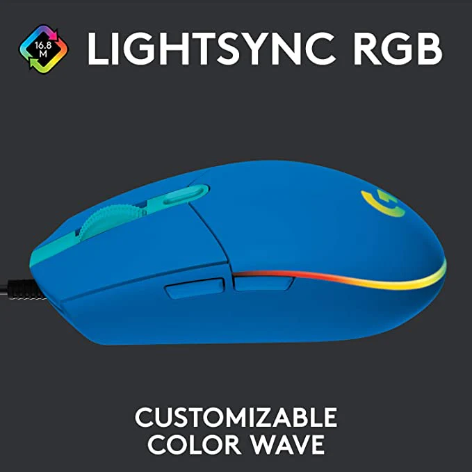 Logitech G203 LIGHTSYNC  Wired Gaming Mouse - Image 10