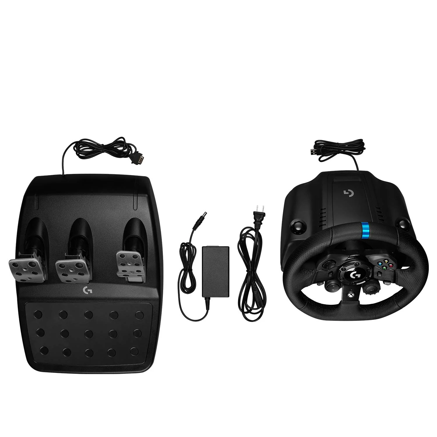 Logitech G923 Racing Wheel and Pedals for PS 5, PS4 and PC ,Trueforce 1000 Hz Force Feedback, Responsive Pedal, Dual Clutch Launch Control, and Genuine Leather Wheel Cover - Image 4