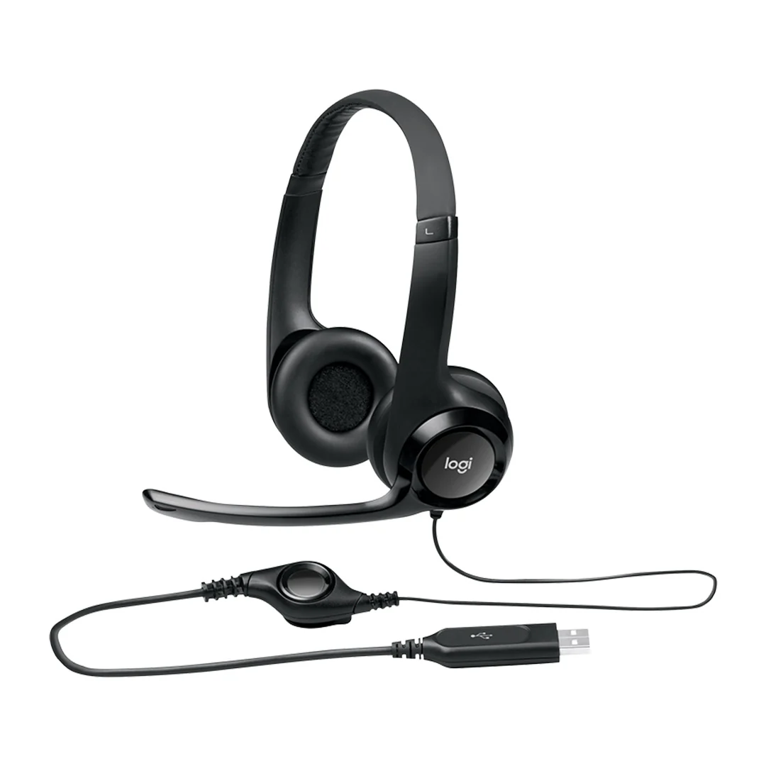 Logitech H390 USB Headset (981-000406) – Noise-Canceling Mic, Digital Stereo Sound, Inline Controls, Plug-and-Play for PC & Ma - Image 3