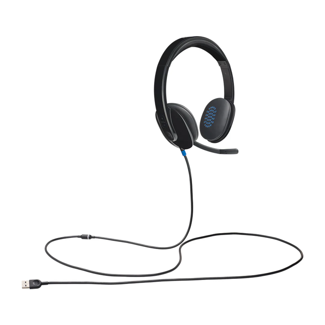 Logitech H540 USB Headset (981-000480) – HD Audio, Noise-Cancelling Microphone, Inline Controls, Plug-and-Play for PC & Mac - Image 4