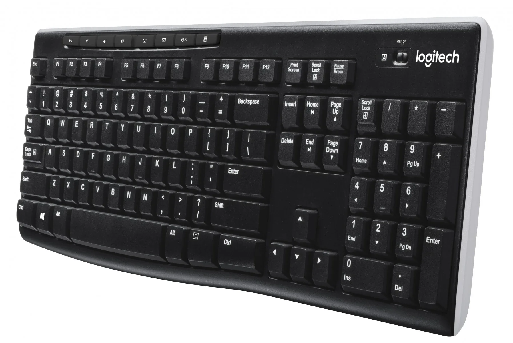 Logitech K270 Wireless Keyboard Black, 920-003736 - Long-Range, Reliable Typing for Home & Office - Image 2