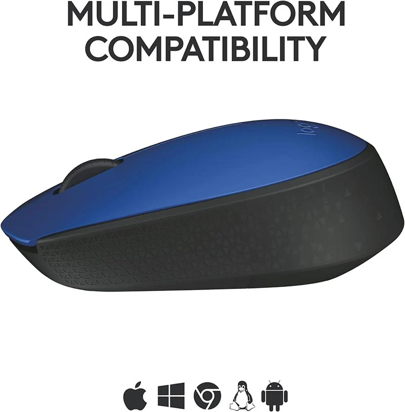 Logitech M171 Wireless Mouse - Blue - 910-004640 – 2.4GHz USB Nano Receiver, 12-Month Battery Life, Ambidextrous Design for Laptop & Desktop - Image 4