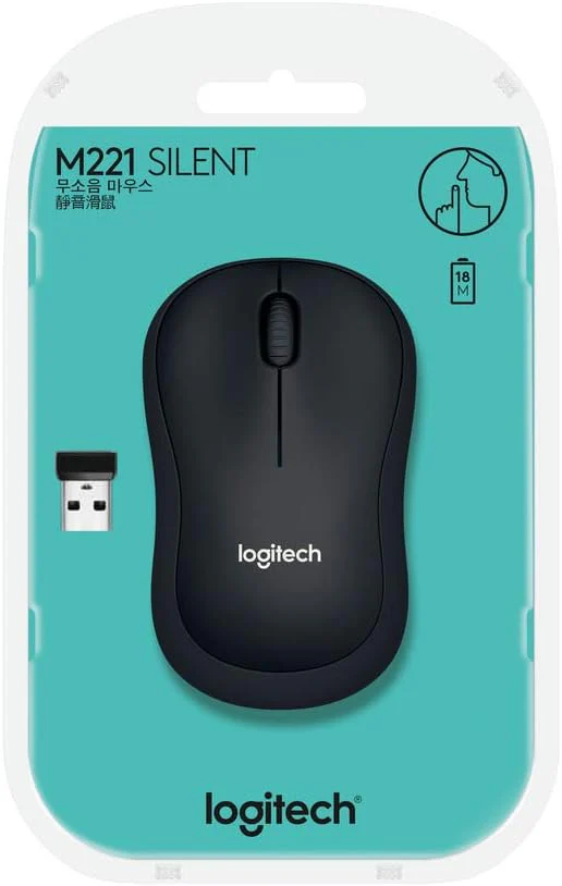 Logitech M221 Silent Wireless Mouse 910-006510 – Quiet Click, 2.4GHz, Optical Tracking for Laptop & PC Use - Image 5
