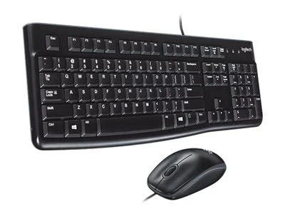Logitech MK120 USB Keyboard and Mouse Combo 920-002562 – Provides reliable wired performance with comfortable typing and smooth mouse control for everyday office and home use