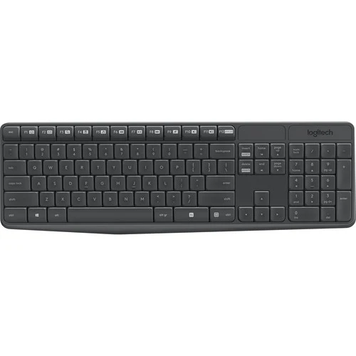 Logitech MK235 Wireless Keyboard and Mouse Combo - Grey - 920-007931 – Full-Size 2.4GHz USB Keyboard & Mouse Set, Spill-Resistant, Long Battery Life - Image 5