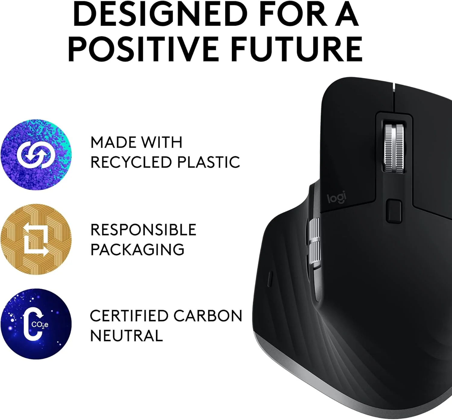 Logitech MX Master 3s For Mac Wireless Mouse (910-006572) - Image 3