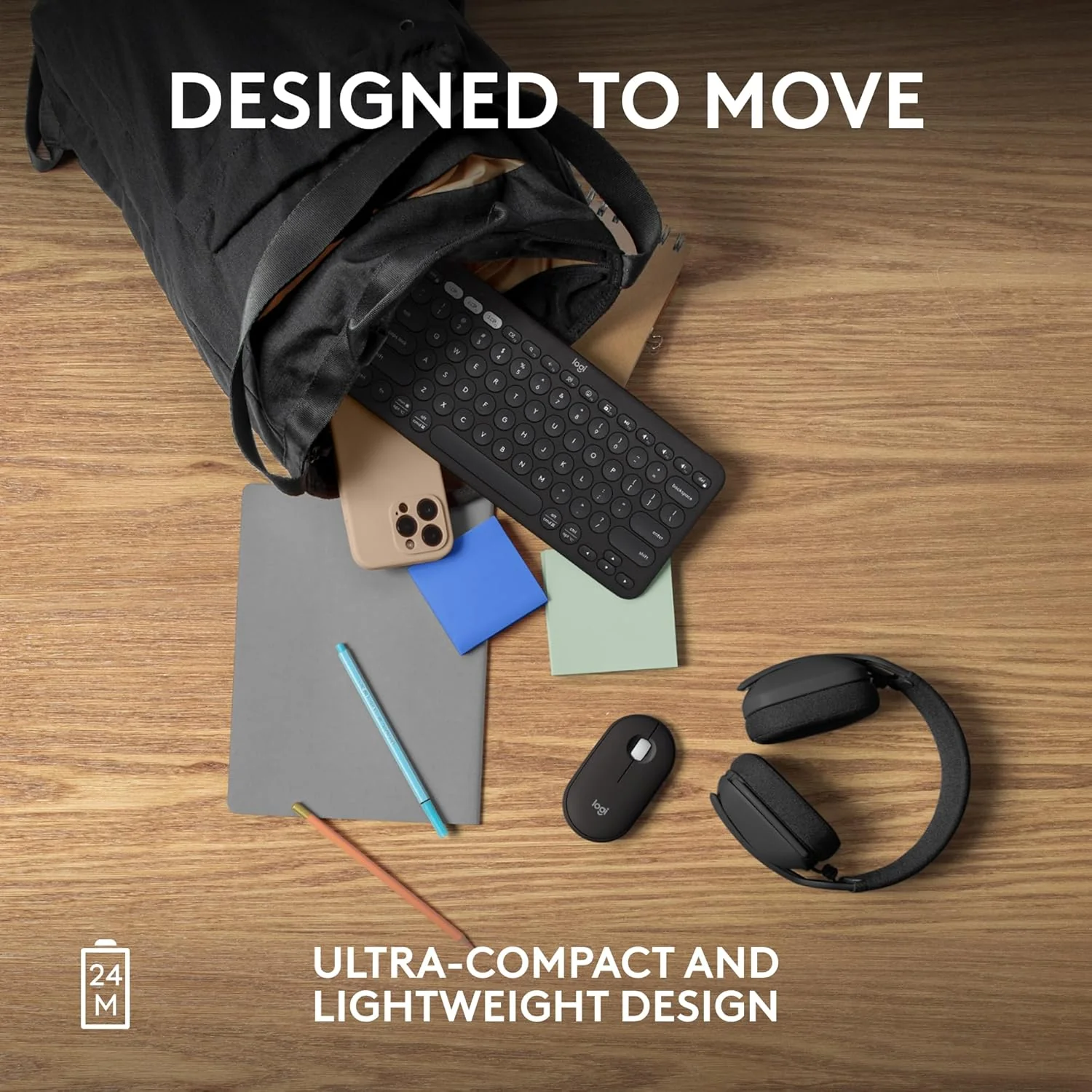 Logitech Pebble Mouse 2 M350s Slim Bluetooth Wireless Mouse, Portable, Lightweight, Customizable Button, Quiet Clicks, Easy-Switch for Windows, macOS, iPadOS, Android, Chrome OS - Image 7