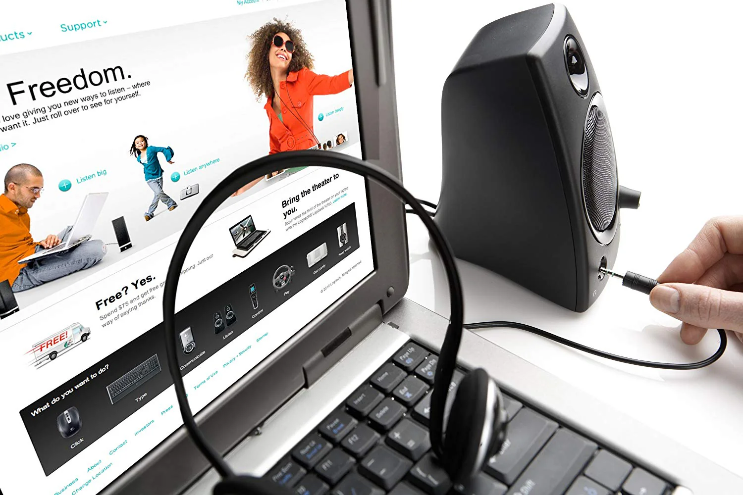 Logitech Z130 Compact 2.0 Stereo Speakers, 3.5mm Jack - Image 4