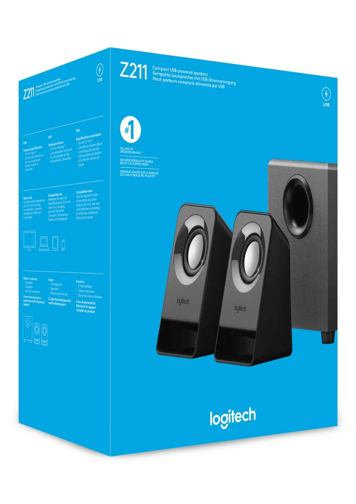 Logitech Z211 Compact USB-Powered Speakers - Image 5
