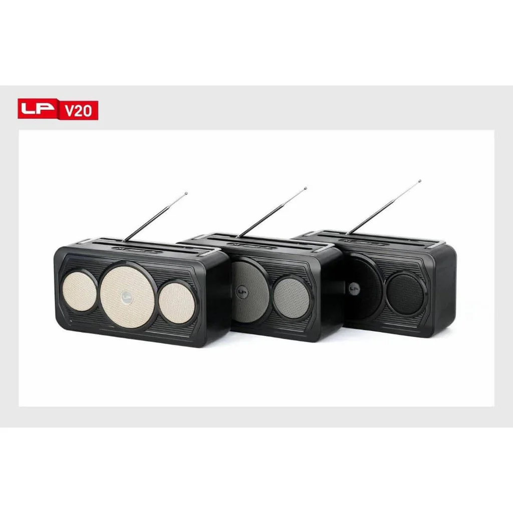 LP V20 HIFI 360 Sound Portable Bluetooth Speaker - TF card , FM Radio , AUX, USB ,Bluetooth - Image 2