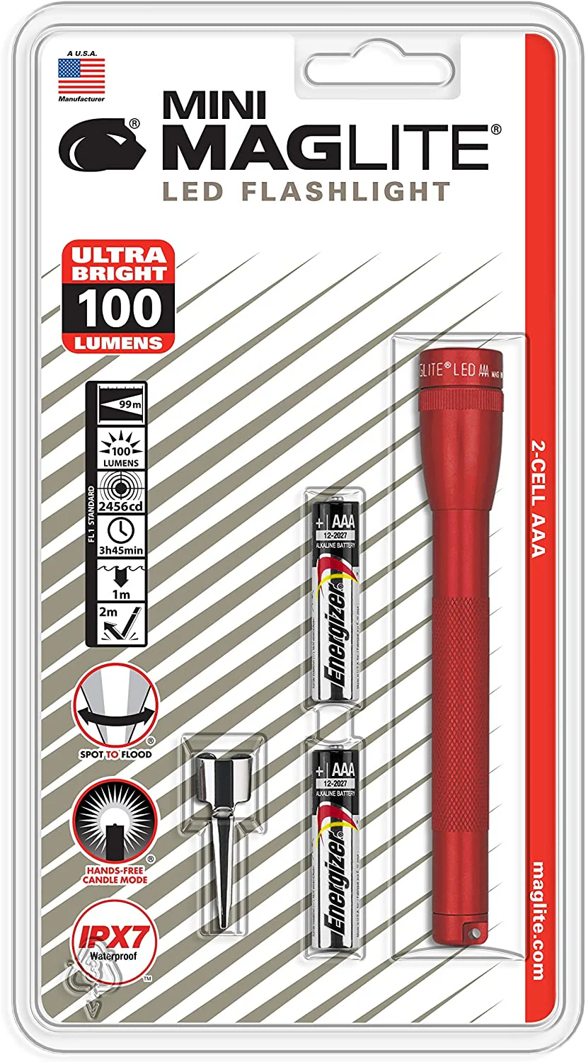 Maglite Mini LED 2-Cell AAA Flashlight (SP32036)
