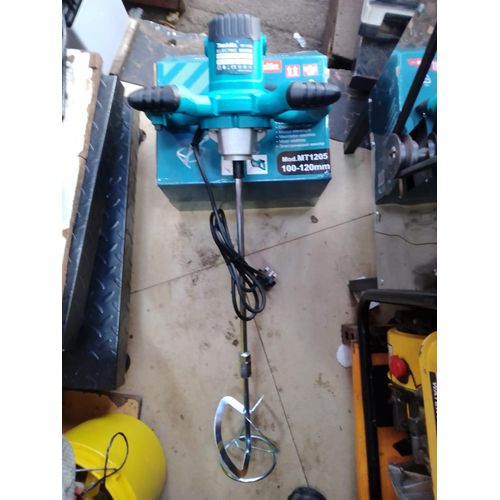 Makita MT1205 800W Electric Paint Mixer – Heavy Duty Industrial Paddle Mixer for Paint, Cement, Mortar, Plaster, Adhesive Mixing in Construction, Workshop, and Professional Applications - Image 3