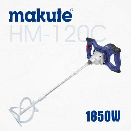 Makute HM-120C Cement and Paint Mixer – Heavy-Duty Electric Mixer for Construction, Home Renovation, Mortar, Plaster, and Paint Mixing - Image 5