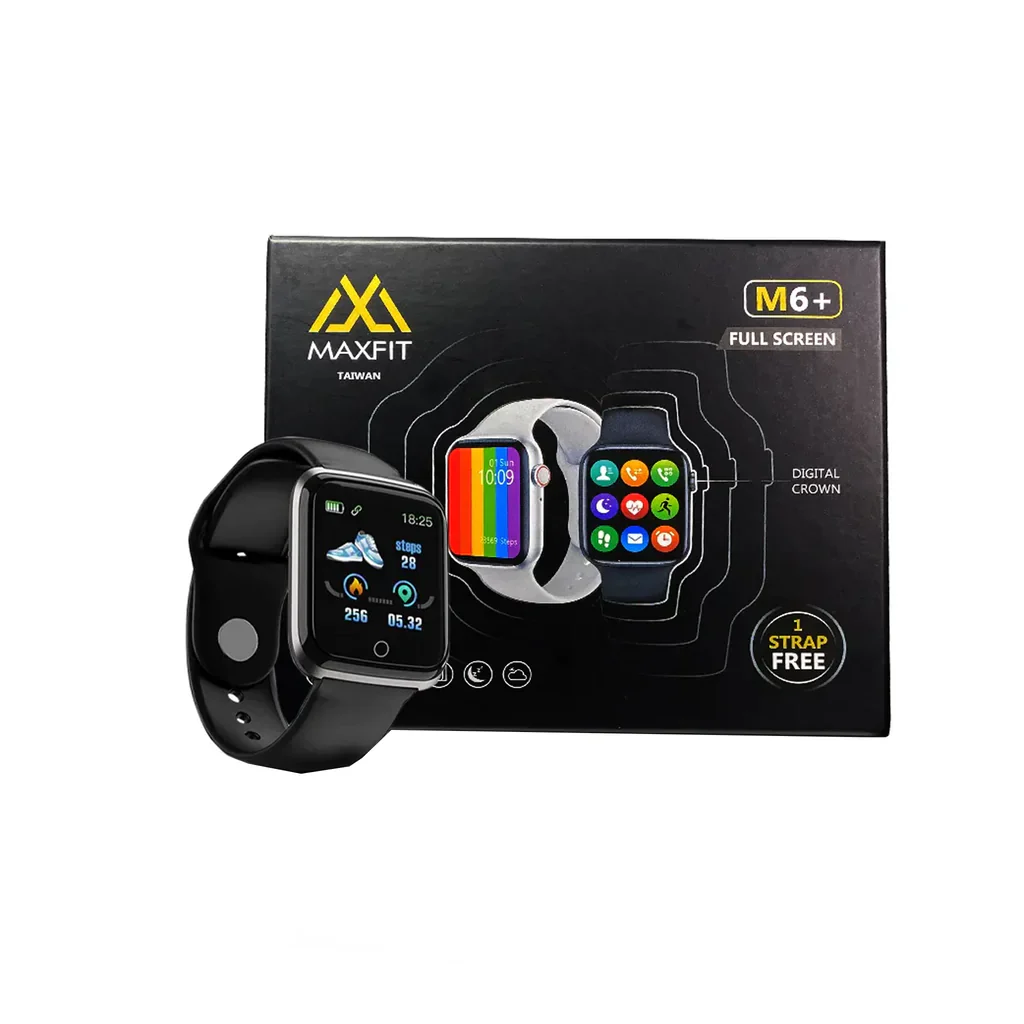 Maxfit M6+ Full Screen Smart Watch - it supports call, step counting, heart rate, call reminder, sleep monitoring, information push, weather forecast e.tc - Image 2