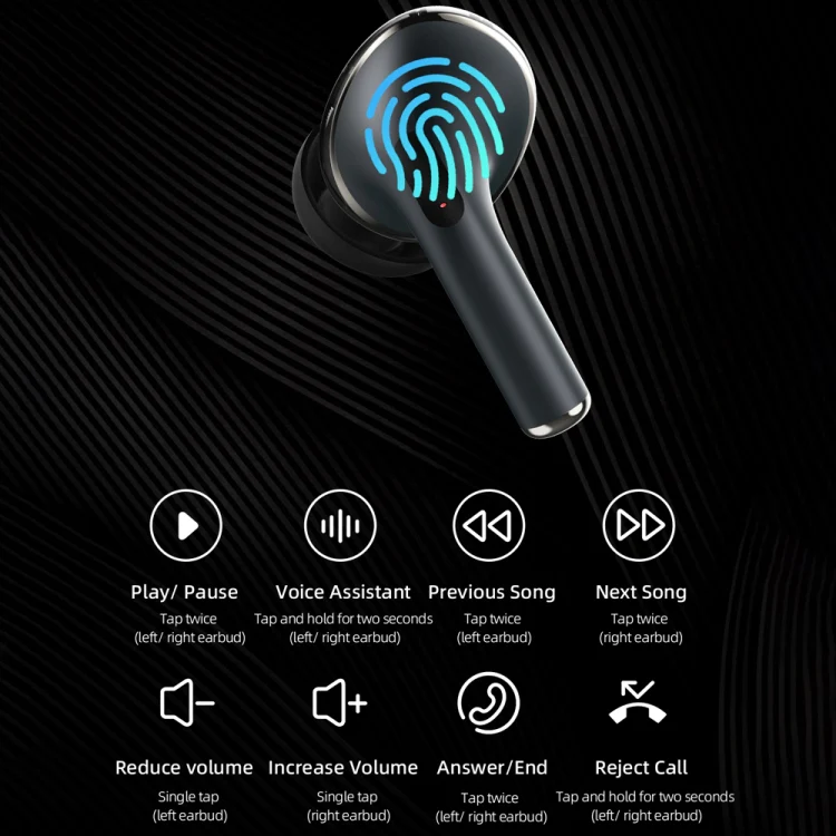 Mibro M1 Wireless Earbuds(XPE005)-4 moving-coil speaker, BT 5.3 ENC headphones, IPX4 Waterproof, Touch Control, tws earphones - Image 4