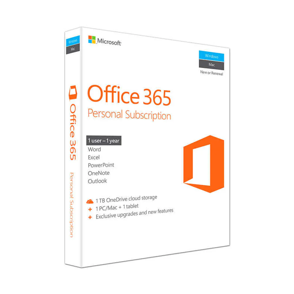 Microsoft 365 Personal AllLng Sub PKLic 1YR Only Africa only EM C2R NR LISENCE (QQ2-00007)