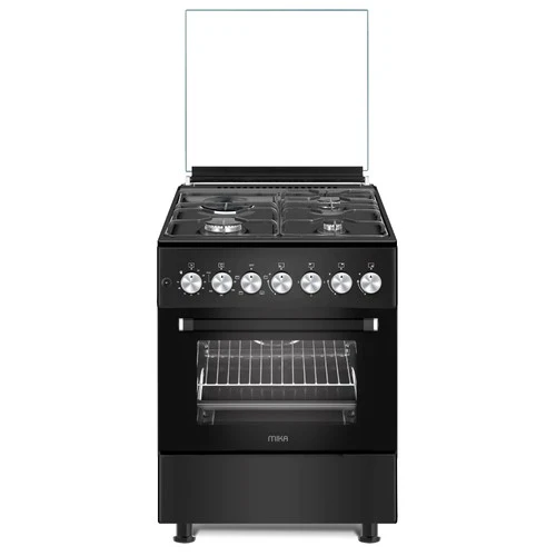 MIKA MST6231E4BL 60x60cm Standing Cooker – 3 Gas Pool Jet Burners, 1 Electric Plate & Electric Oven