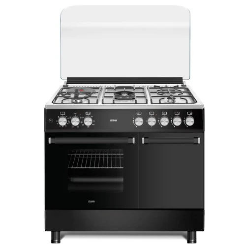 Mika MST9041WEG6BX 90x60cm Standing Cooker – 4 Gas Pool Jet Burners (1 Wok) + 1 Rapid Hot Plate with Electric Oven & Grill - Image 2