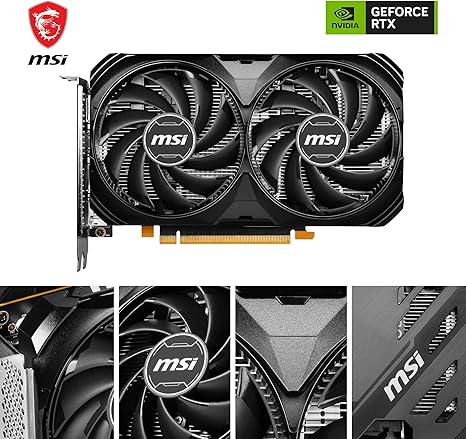 MSI GeForce RTX 4060 Ventus 2X Black 8G OC Gaming Graphics Card - Image 2