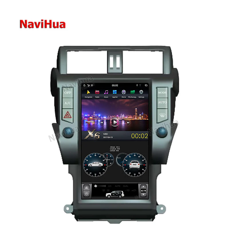 NaviHua 13.6" Dashboard Screen Tesla Car DVD Player - Android 9 core PX6, GPS Navigation, For Toyota Prado/Lexus - Image 2