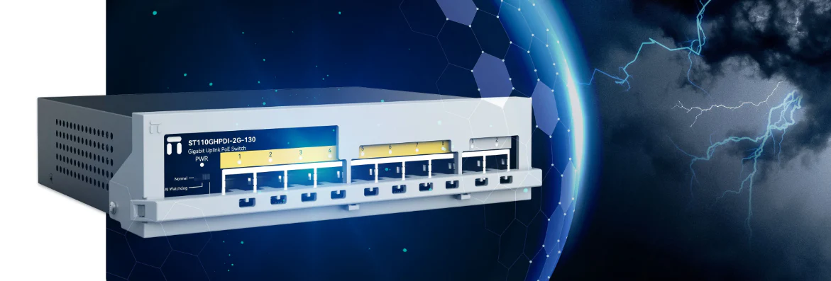 Netis ST110GHPDI-2G-130 - 8-Port PoE+ Industrial Switch, 130W, 2 Gigabit Uplink Ports - Image 2