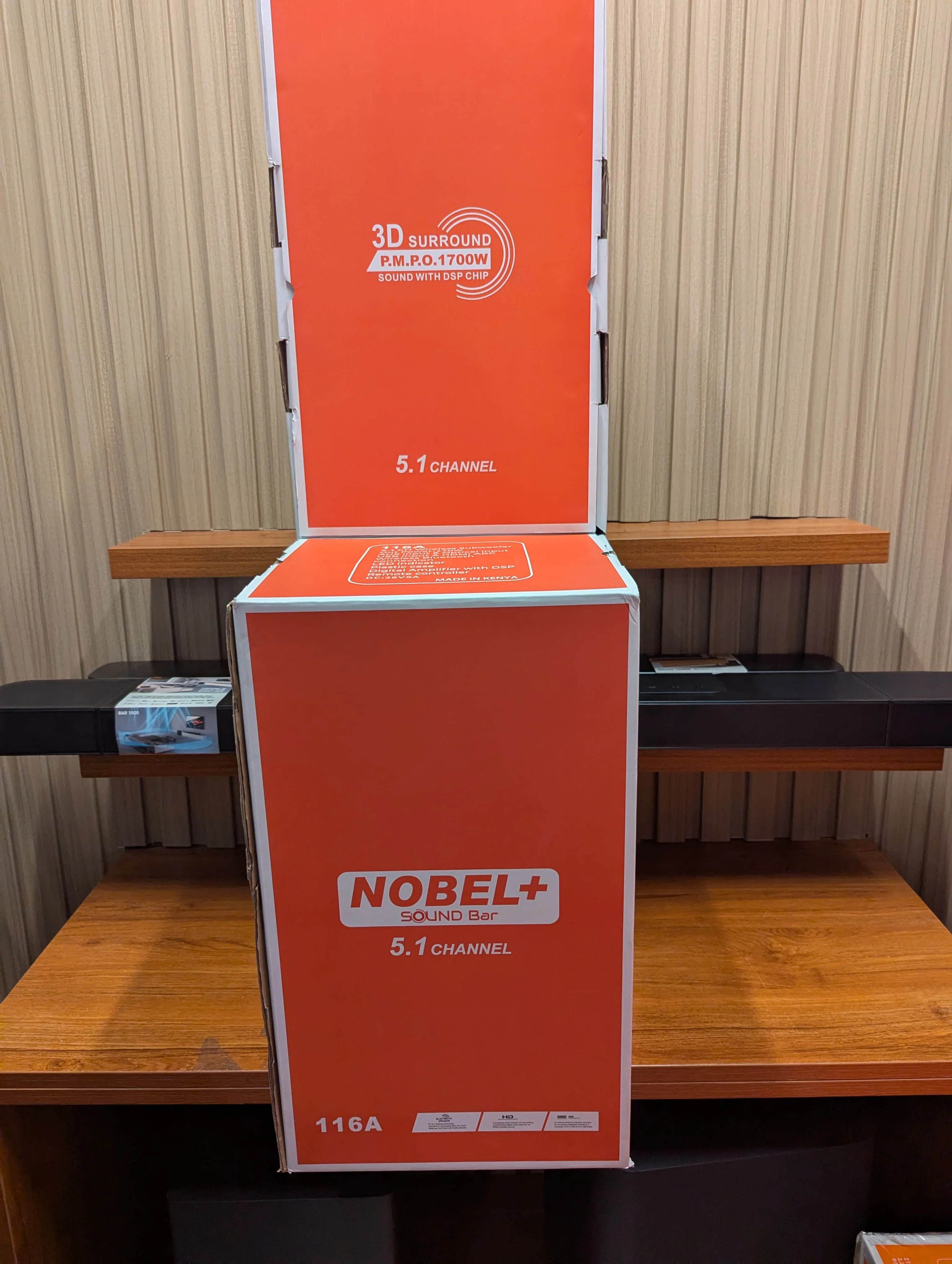 Nobel 116A 5.1CH Powerful Wireless Soundbar BT/AUX/Optical subwoofer - Image 3