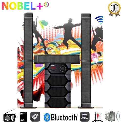 Nobel NB-2040 5.1CH Bluetooth Woofer Home Theater System – Powerful Bass Speaker - Image 2