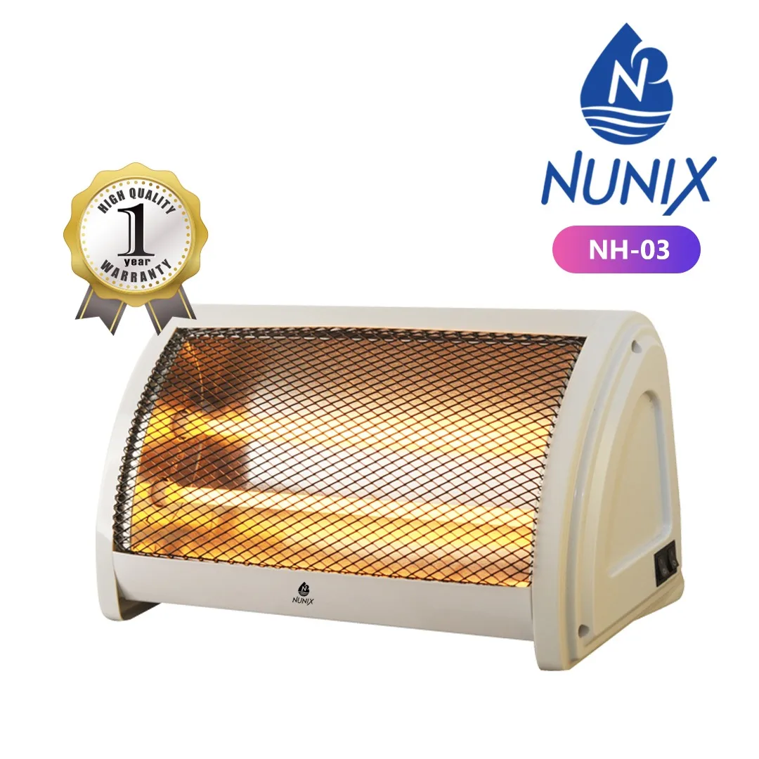 Nunix NH-03 Quartz Portable Electric Room Heater – Energy Efficient Indoor Heating Appliance for Home, Office, and Personal Space Comfort - Image 4