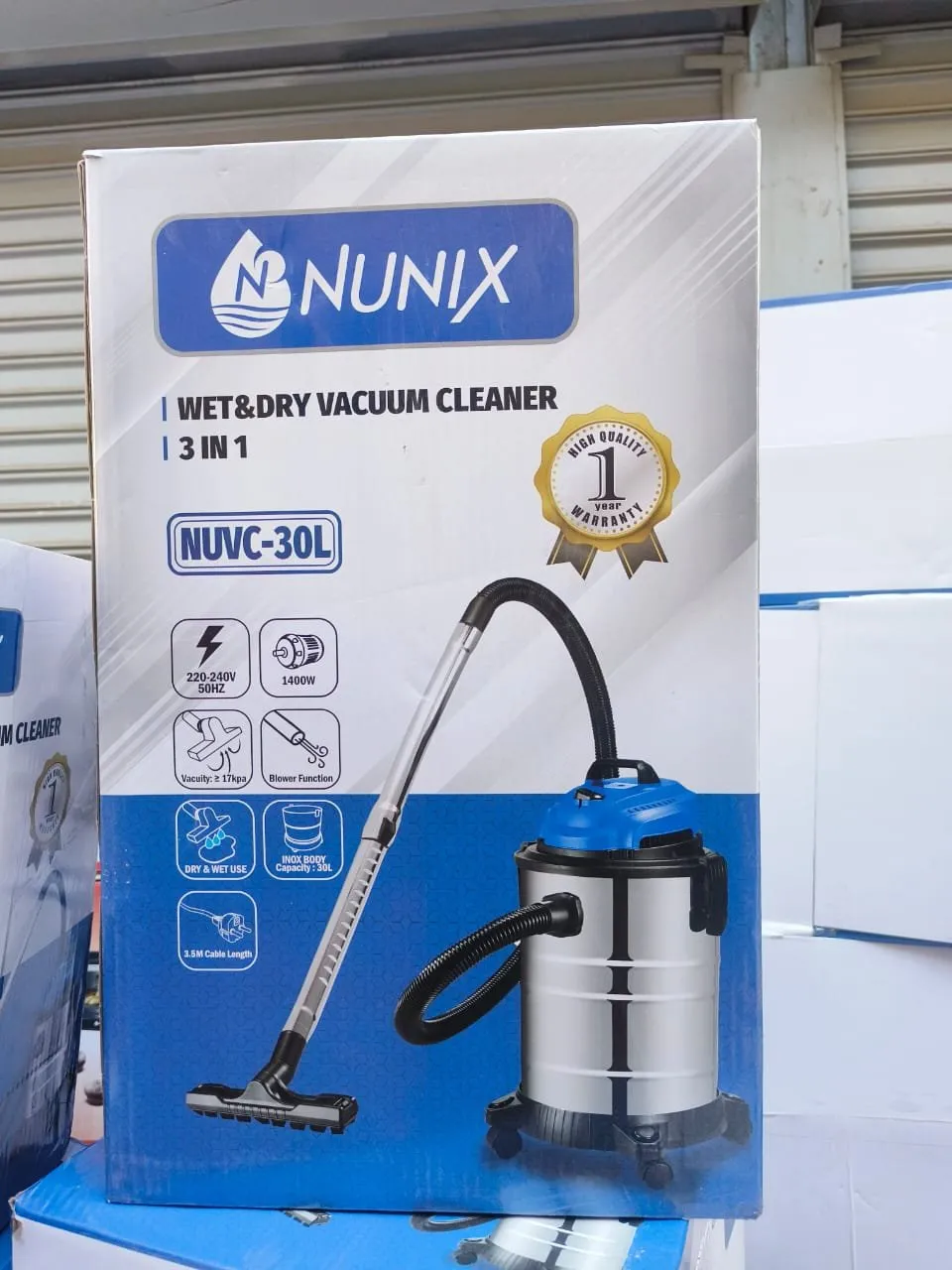 Nunix NUVC-30 30L 3 in 1 Wet and Dry Vacuum Cleaner - Image 2