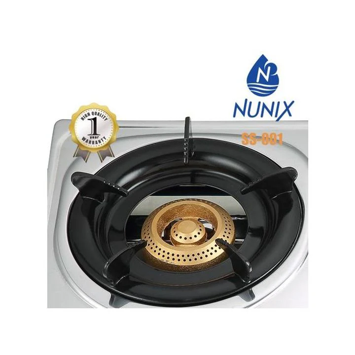 Nunix SS001 Gas Stove Table Top Stainless Steel Double Burner - Image 2