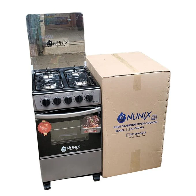Nunix WLD-560-GO 50x55cm 4-Gas Oven Free Standing Cooker – High-Performance Kitchen Cooker for Home & Commercial Use