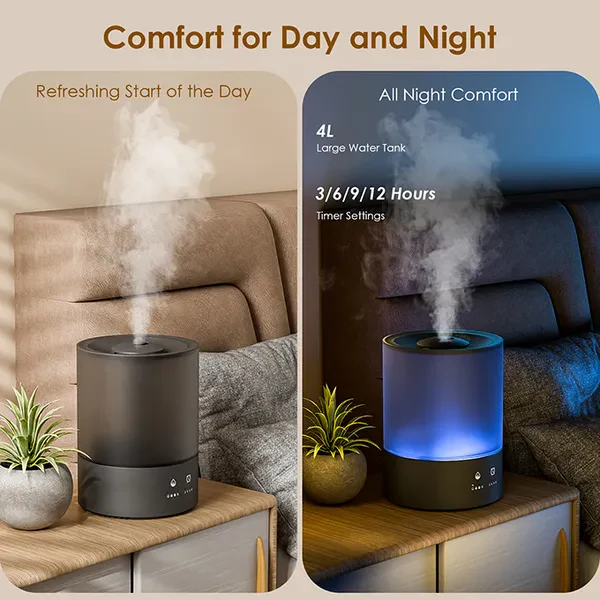 Oraimo Aura OHM-501A 4L Smart Humidifier Pure Air – Improves indoor air quality by adding moisture for a more comfortable and healthier living environment - Image 4