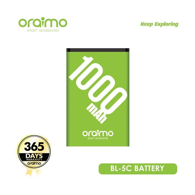 Oraimo BL-5C Phone Battery 1000mah