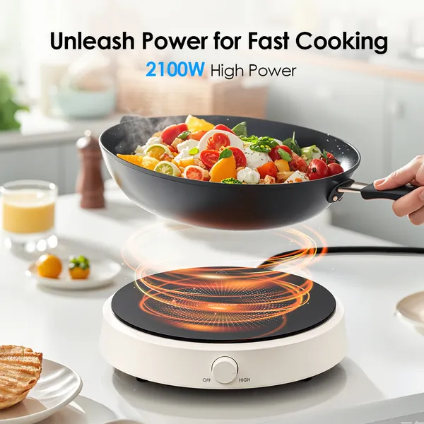 Oraimo InstaCooker OIC-201A 2100W Induction Cooker – Delivers fast and efficient cooking with precise temperature control for everyday kitchen use - Image 2