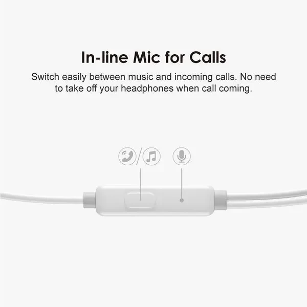 Oraimo OEP-E21P Earphones Halo 3 Half In-Ear Wired Headphones - Image 5
