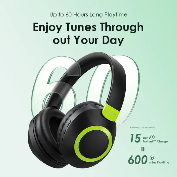 Oraimo OHP-610 BoomPop 2 ENC Over-Ear Wireless Headphones - Image 2