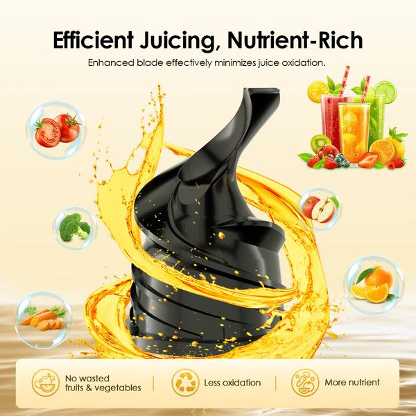 Oraimo OMJ-201A EasyJuice Mini Portable Slow Juicer – Compact juicer for fresh, nutritious juice at home or on the go - Image 2